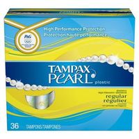 Tampax Tampons Pearl Regular 36 Count Unscented (3 Pack)