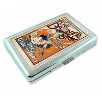 Metal Silver Cigarette Case Vintage Poster D-109 The Big Banner Show The Girl from Paris Gallager & Shean Davenport Julie Bon Bon