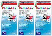 Pedia-Lax Liquid Stool Softener | Gentle Stool Softener that Prevents Kid's Constipation | Fruit Punch Flavor, 4 Fl Oz (Pack of 3)