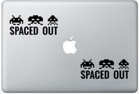 Space Invaders Retro Gaming Arcade Classics Funny LeporeDecals0634 Set Of Two (2x) , Decal , Sticker , Laptop , Ipad , Car , Truck