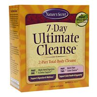 Nature's Secret 7 Day Ultimate Cleanse - 2 Part Total Body Cleanse Healthy Digestion & Elimination Support - Multi-Herb Detox Blend & Multi-Fiber Colon - Natural Rejuvenation- 72 Tablets (Pack of 2)