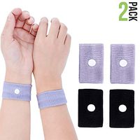 Motion Sickness Nausea Relief Wristbands, Acupressure Wristbands Relief for Anti-Nausea Motion Sick Car, Flying Travel, Sea, Pregnancy, 2 Pack by wonder healing