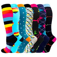 Compression Socks for Women & Men(1/3/7/8 PACK) - Best for Running,Medical,Nurse,Travel,Cycling-20-30mmHg