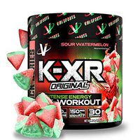 VMI Sports K-XR Pre-Workout Supplement for Intense Energy, Sour Watermelon, 30 Servings, Muscle Builder for Extreme Pumps, Creatine Free, Endurance, Strength and Power Pre-Workout Powder