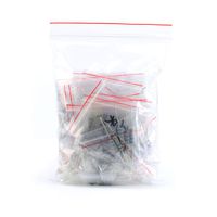 WINGONEER 3W 75PCS 15 Value 0.1R-20R Carbon Film Resistor Assorted Kit Assortment