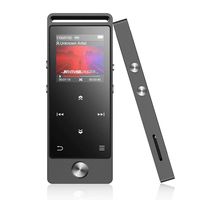 MP3 Player with Bluetooth, AGPTEK Portable Mini Metal Music Player with Radio, FM Recording, Stopwatch, Expandable Up to 128GB