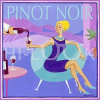 Hi-Look Microfiber Cleaning Cloth - Pinot Noir girl
