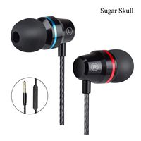 Super Bass Earphones with Microphone High Definition Headphones, in-Ear Earbuds, Noise Isolating, Heavy Deep Bass for iPhone, iPod, iPad, MP3 Players, Samsung Galaxy, Nokia, HTC, etc - Black
