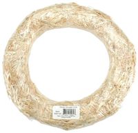 FloraCraft Straw Wreath Form 12 Inch Natural