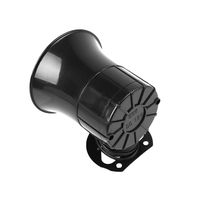 Sedeta Car Horn Van Auto Black 50W 2A Six Sound Voice Alarm Horn Loudspeaker Megaphone for Motorcycle