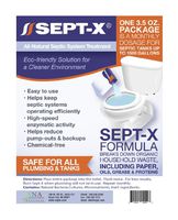 Sept-X Natural Septic Treatment Solution 1-Month Supply