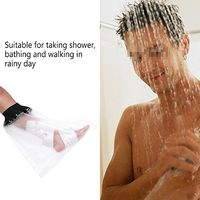 Zyyini Leg Cast Cover,Waterproof Cast Bag Bandage Watertight Adult Plastic Protection Dry Bag,Half Leg Water Tight, Resistant, Submersible Seal Protector for Shower, Broken Foot, Ankle, Knee, Toe