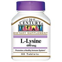 21st Century, L-Lysine, 600 mg, 90 Tablets - 2pc