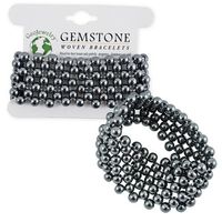 Woven Hematite Bracelet