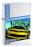 Zippo Lighter Chevy Camaro SS 2014 Brushed Chrome