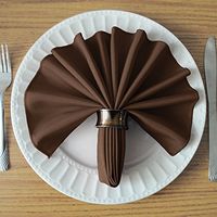 Chocolate Brown 17x17 Inch Cloth Napkins