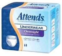 Alimed Overnight Protective Underwear with Leakage Barriers, XL (48" to 64", 210-250 lbs) (Bag of 12)