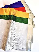 Made in Italy Elegant Mixed Colors 20 Gift Bags with 20 Bows in Ricebean Design - Self-Sealing Adhesive Flap