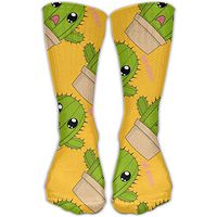No Hug Cactus Knee Socks For Man&women Boots Socks Winter High Graduated Compression Sox,for Running & Fitness&Yoga Indoor Office