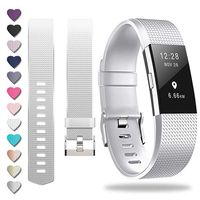 ZEROFIRE Compatible for Fitbit Charge 2, Replacement Adjustable Sport Bands for Charge 2 Heart Rate Fitness Wristbands, Women Men, Small and Large