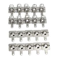 WuLian 20pcs Replacement Metal Batteries Spring Contact Plate Silver For AA AAA Batteries