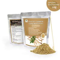 Standardized Herbal Extract Tongkat Ali Long Jack Eurycoma longifolia Root Extract 2-3% Eurycomanone Bio-Active Phytonutrient 20g Effective Men Performance Testo Endurance Immunity & Strength Booster