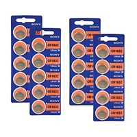 20 SONY CR1632 3 Volt Lithium Coin Batteries