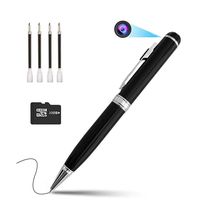 Spy Pen Camera, Full HD 1080P Mini Hidden Pen Cam Photo & Video Built-in 16GB Micro SD Card& 4 Ink Refills by OLOEY