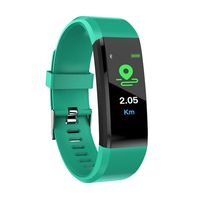 Sport Fitness Tracker Multicolor Screen Heart Rate Monitor Blood Presure Smart Bracelet for iPhone iOS Samsung Android for Men Women Kids (Green)