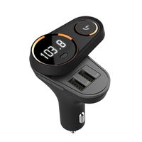 Renog Bluetooth FM Transmitter for Car Radio MP3 Player Hand Free Design Output 5V 3.4A AUx Port Micro SD Cards USB Flash Drive Support MP3 WMA WAV Format