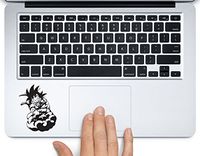Goku Flying Nimbus Cloud Dragonball Printed Trackpad Clear Vinyl Decal Sticker Compatible with Apple MacBook Pro Air 11" 12" 13" 15" All Years Laptop Trackpad Keyboard (New 15" Macbook Pro)