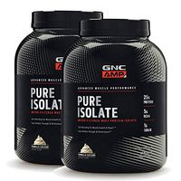 GNC AMP Pure Isolate - Vanilla, Twin Pack, 70 Servings Each, 25 Grams of Whey Protein Isolate