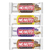 No Nuts! Protein Bars Energy Bars - 100% Nut Free Vegan Protein Bars | Vegan Protein Bars Variety Pack of 4 Sampler | Organic, Kosher, Egg-Free, Non-Gmo & Dairy Free Protein Bars