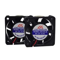 HAWKUNG 2 Pcs 3D Printer Cooling Fan Extruder Accessory 4010 40 x 40 x 10 mm DC 12V 2 Pin Connector Bearing Silent Brushless Heatsink Cooler Blower for 3D Printer, Black