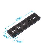 Run Shuangyu PU-150 QR Quick Release Plate Clamp 150mm with 1/4" Mount Screw for Benro B1 J1 Arca Swiss Tripod Ballhead Ball Head