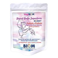 Biom Probiotic Suppositories for Women. Vegan Vaginal Moisturizer for Bacterial and Yeast Infection Treatments. Feminine Vaginal Dryness, Lubrication & Vaginal Health. Paraben-Free (5 Count)