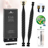 Ear Wax Removal, Mexitop Ear Cleaner, New Turbofan Structure for Complete Ear Cleaning, One-Piece Earsafe Design, w/Bonus BlackGold Ear Pick, Works on Ear Flushing/Drop/Irrigation/Q-Tips/Cotton Swab