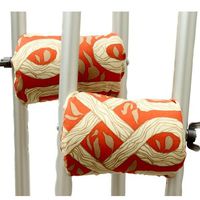 Crutch Caps AHANLATRE Lattice Red Crutch Handle Pads