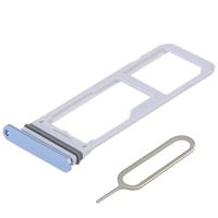 MMOBIEL Dual SIM Card Tray Compatible with Samsung Galaxy S8 G950 / S8 Plus G955 (Blue) incl Sim pin