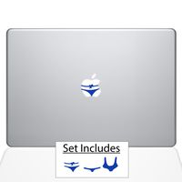 The Decal Guru 0201-MAC-13A-LAV Beach Babes MacBook Decal Vinyl Sticker - 13" MacBook Air - Dark Blue