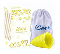 RONSHIN Silica Gel Menstrual Cup, Ruby Cup Feminine, Hygiene Cups, FDA Approved, Effective & Reusable - S/L