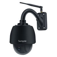 Sumpple Outdoor PTZ 960P WiFi Wireless 4X Optical Zoom Camera, Network IP Video Camera Motion Sensor Activated Built-in 64G SD Card, Auto-focus, Waterproof, Night Vision Up to 98ft, Email Alert, Onvif