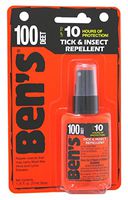Bens Tick & Insect Repellant 100 Deet 1.25 Ounce Pump Carded (37ml) (6 Pack)