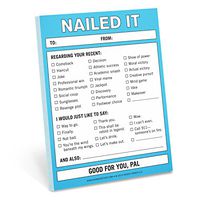 Knock Knock Nailed It Nifty Note, Checklist Memo Pad, 4 x 5.25-inches