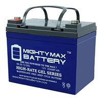 Mighty Max Battery 12V 35Ah Gel Battery Replacement for Quickie P120 22NF Wheelchair Brand Product