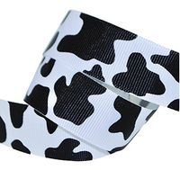 Cow Print Grosgrain 7/8" Wide Ribbon (25 Yards)