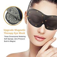 Upgraded Magnetic Sleep Eye Mask for Women Men & Kids, Eye Mask Cover for Sleeping, Blindfold 3 D Contoured Sleeping Mask, Great for Nighttime, Travel, Shift Work & Meditation, Black-1 Pack