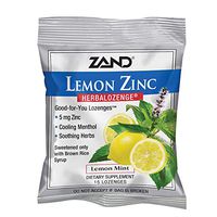 Zand HerbaLozenge Lemon Zinc | Throat Lozenges | No Corn Syrup, No Cane Sugar, No Colors | 15 Lozenge, 1 Bag