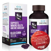 Zade Vital Black Cumin Seed Oil, Black Seed Oil Organic Cold Pressed Capsules - Support Healthy Immune System - Metabolism, Black Seed Oil Pills, Black Cumin for Dietary Supplement,900 MG,60 Softgels