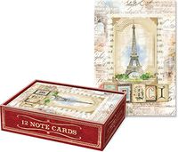 Punch Studio"Merci" Thank You Note Cards - Set of 12 Blank Cards and Envelopes